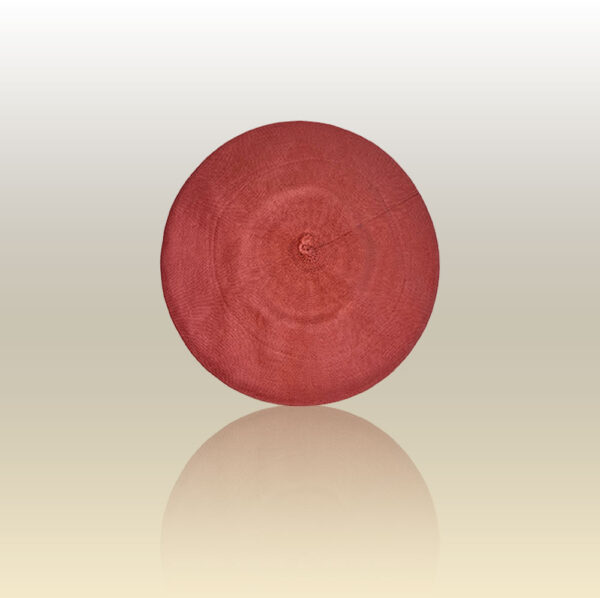 Boina Vasca de hilo con forro, sin tafilete y  vuelo de 32cm. Color Rosa